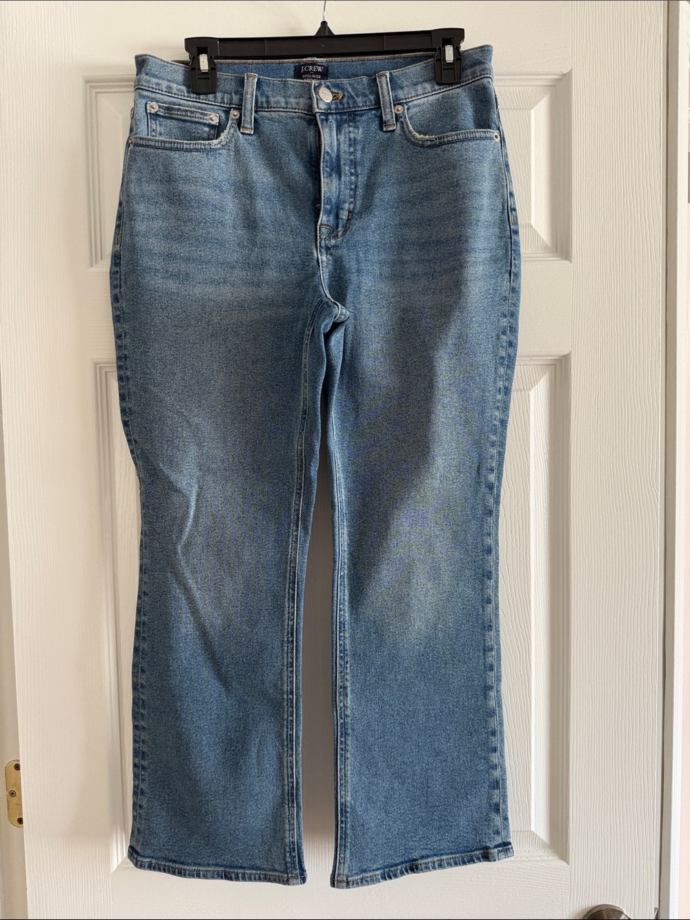 NWT J Crew mid rise flare crop jeans